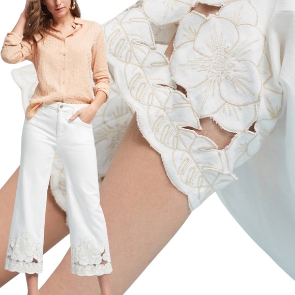 Pilcro and the Letterpress Pilcro Stet Mid-Rise Cutout Cropped Jeans - Picture 4 of 16